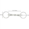 Equine Smile ES0110 Gebiss Wassertrense Hohl Einfach Gebrochen aus Edelstahl