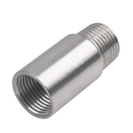 Rrina 304 Stainless Steel Shower Head Extension Arm G1/2 Male to Female Thread Cast Pipe Fitting Coupler (50mm/1.97in)