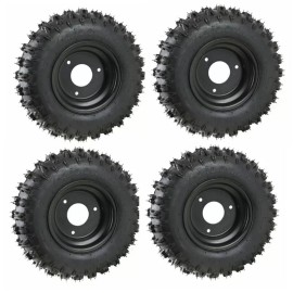 Unbranded 4pc 6" inch Wheel 4.10-6 Tire 3 Lug Rim for ATV Quad Bike Go Kart Lawn Mower US