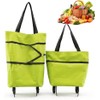 Bolsa de Compras Plegable 2 en 1 con Ruedas, Carrito