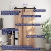 SMARTSTANDARD 4 Feet Bypass Sliding Barn Door Hardware Kit -