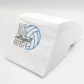 SharkBliss Funny Volleyball Quotes Cocktail Napkins, 100 Pack Eat Sleep Volleyball Repeat Saying Disposable Bar Paper Cocktail Napkins For Party Table Decor 2-Ply, 5x5" (Eat Sleep Volleyball Repeat)