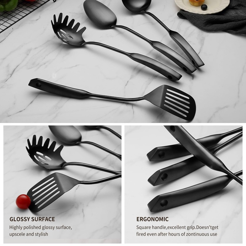 9PCS Silverware Set for 304 Stainless Steel Kitchen Utensils Set