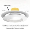 6 Pack Gloss White Goof Trim Ring for 6" Inch
