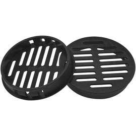 12 PCS Plastic Snap-On Mesh Air Vent Covers for Bathroom, Cabinet and Wardrobe (Black)