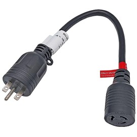 Fullsky FC-615L615 Male NEMA 6-15P Generator or Household Plug to Female NEMA L6-15R 3 Prong Receptacle Adapter Output 15Amp 250Volt