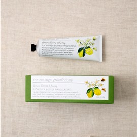 The Cottage Greenhouse Lemon Blooms & Honey Handcreme, 4 oz., Hand Lotion for Women, Hand Cream for Dry Cracked Hands, Moisturizing Hand Cream, Shea Butter Lotion, Paraben Free and Vegan