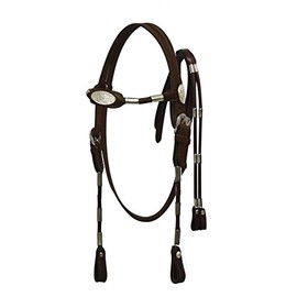 Poco Leather Headstall w/Reins (Brown)