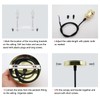2 Pcs Ceiling Pendant Light Fitting E27 Rose Screw Lamp