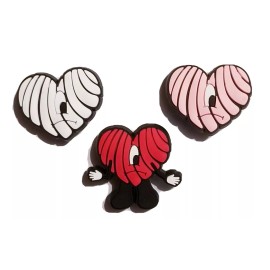 Hearts Eye 3pc Shoe Charms! NEW! Croc Compatible! For Shoes, Bracelets, Crafts &