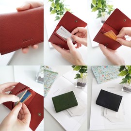 Dakota DA-35870 Women's Business Card Holder, Genuine Leather, Black