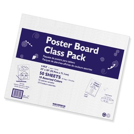Pacon 0076347 Poster Board, Colors may vary