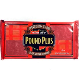 Trader Joe's Pound Plus Belgium 72% Dark Chocolate Bars 17.6 oz