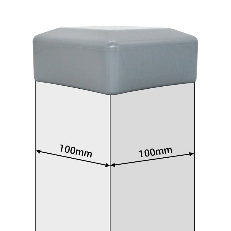 SKIR'CO (2 pcs) Fence Post Caps, Square 100 x 100
