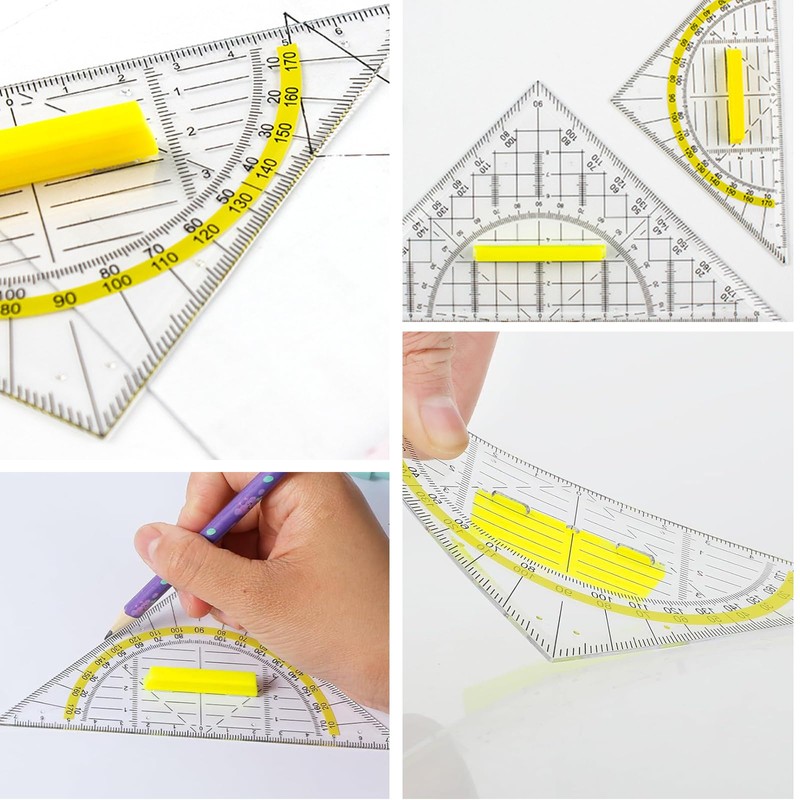 Set of 2 Set Square, Set Square with Handle, Flexible