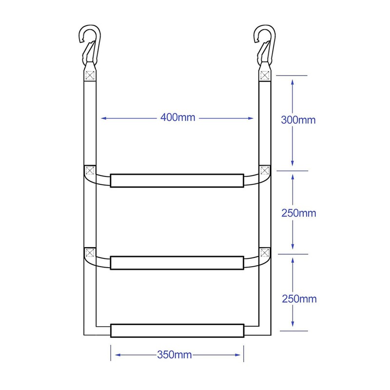 Boat Marine Rope Ladder Boarding Rope Ladder for Inflatable Boat