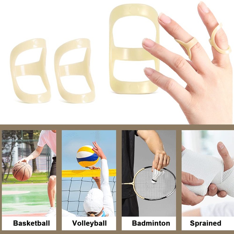5pcs Oval Finger Splint，Finger fixation splint，Trigger Finger Splints，Waterproof Finger Protectors，Children's