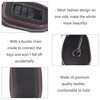 Car Key Fob Cover Case,Leather Car Key Holder with Mesh
