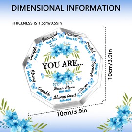 Christian Gifts for Women Inspiration Birthday Gifts for Girlfriend Sister Daughter Wife Stocking Stuffer Ideas Catholic Spiritual Religious Bible Verse Acrylic Plaque Decor for Her