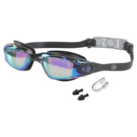 CRASLYN Swimming Goggles, Anti-Fog, UV Protection (1, Blue)