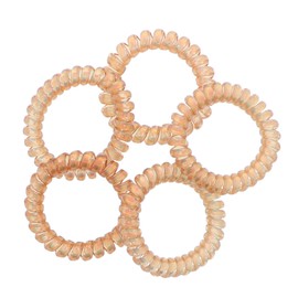 Irridescent Coil Pony Holders - Set Of 5-Copper