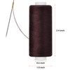 6 Pcs Polyester Thread Kit - 400 Yards Each Spool,