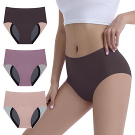 Carer Confezione da 3 Slip Donna – Insert con capacità di assorbimento 100 ml, Biancheria Intima Riutilizzabile per Perdite Urinarie e Protezione Mestruale Notturna Comodi e Discreti, Taglia S