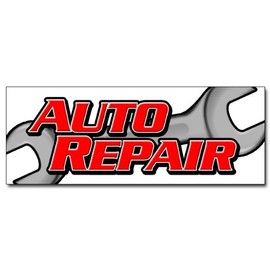 12" AUTO Repair Decal Sticker car Shop Mechanic Tools Signs