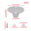 JAKOUE 2 Pack Metal Pot Lid Handle Replacement Knob，Kitchen Cookware