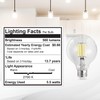 KOR 4 Pack 5.5W (60W Equivalent) Clear G25 Globe Led