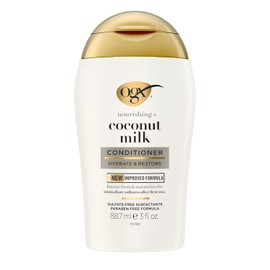 OGX, Acondicionador Reparador de Aceite de Coco, Ingredientes Botánicos, Tamaño de Viaje, 88.7 ml