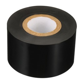 PATIKIL 1.37" x328' (35mmx100m) Wax Thermal Transfer Ribbon, 1 Roll 1" Core Ink Out Barcode Printer Ribbon for Printer Label Coated Paper Tag Printing, Black