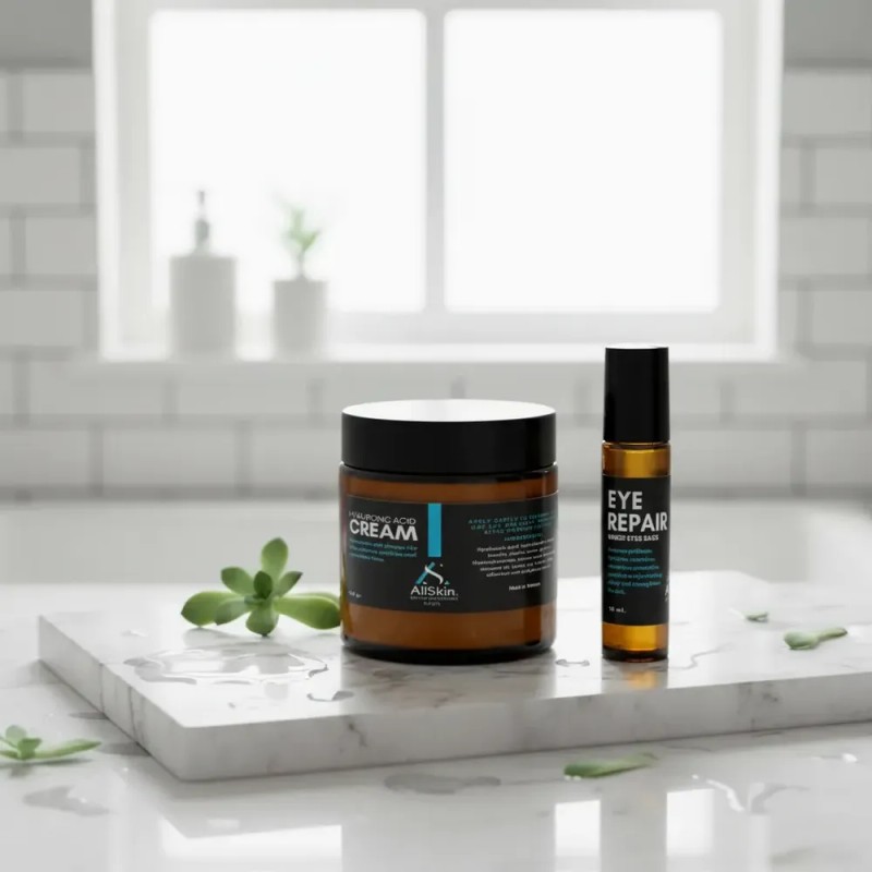 Kit Antiedad Crema Facial Y Roll On Para Contorno De