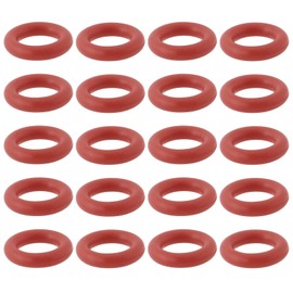 LT Easiyl 100 Stück Silikon-O-Ringe 70 A Durometer Stückdichtring Silikondichtringe Dichtung Kompatibel mit EATC-Temperaturregler 7x4x1,5mm Rot