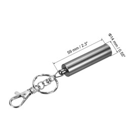 PATIKIL Snooker Billiard Pool Cue Tip Shaper, Pool Cue Stick Tip Repair Tool Billiard Cue Care Accessory with Keychain, Grey