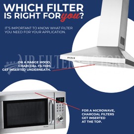 2-Pack Air Filter Factory 9 X 16 X .375 Inches Range Hood Charcoal Carbon Filters