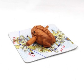 Kingsie Frog Wooden Lucky Guiro Percussion Instrument Sound Frog Thai Style (M)