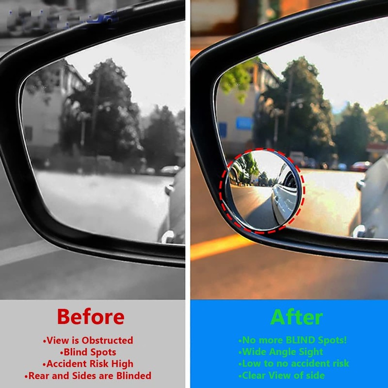 Blind Spot Mirror - 4 Pack 2" Blind Spot Mirrors