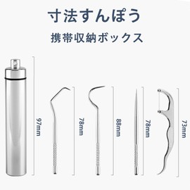 HanaHaul Toothpick Case, Toothpick Holder, Waterproof Toothpick Tube, Portable, Alloy Toothpick Holder, Pill Case, Moisture Resistant, Pressure Resistant, Trinket Box, Excellent Airtight,