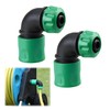 PASLFC Pack of 2 Garden Hose Quick Coupling Angle Adapter,