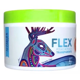 Mc Nails Polvo Acrílico Flex Básico 4 Onzas. Uñas Acrílicas Transparente