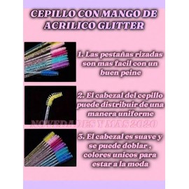 600 Piezas Cepillos Desechables para Pestañas, Extension de Pestañas, Maquillaje, Glitter, Extension de Pestañas lifting, Cepillos Glitter Desechables Para Extensiones de Pestañas, Peine De Extensión De Pestañas , Aplicación De Rímel Para Pestañas, Utens