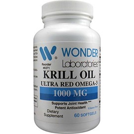Krill Oil 1000mg with Omega-3 and Astaxanthin - 60 Softgels #6371
