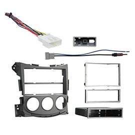 Harmony Audio Compatible with Nissan 370Z 2009 2018 Non NAV Single Double DIN Stereo Harness Radio Dash Kit