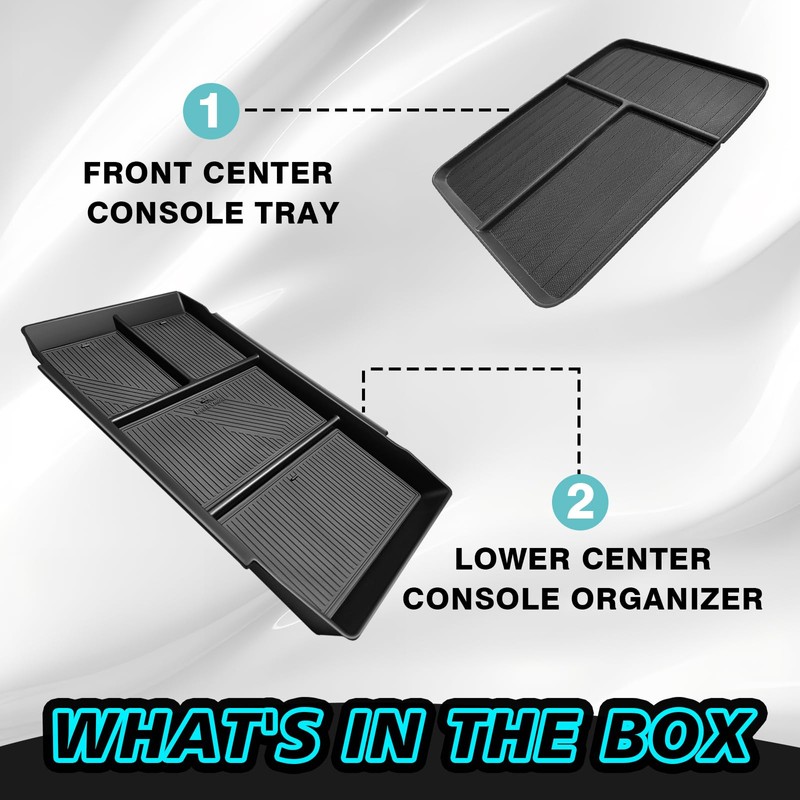 BestEvMod 2PCS Center Console Organizers Compatible with Honda Prologue 2026