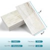 Vamos Tile 4-Piece Glossy Wooden Marble Grain Peel and Stick