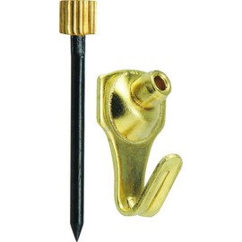 Hillman OOK Brass-Plated Blue Picture Hanger 5 lb. 4 pk