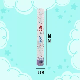 Satnam Bazuca De Confeti Chico 28cm. Revelación Género Azul O Rosa