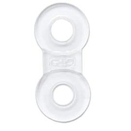 10 Pack: Replacement Straps for Anti-Snoring Appliance, 100% Latex Free Straps, EMA Compatible Straps (Clear (Extra Firm), 14mm)