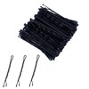 Pack of 100 Hair Pins, Black Hair Pins with Transparent